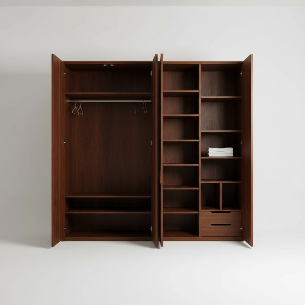 Dolap Kapakları Açık Ön Görünüm